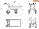 Elektro-Motorschubkarre Deleks XE-500E – Bild 3